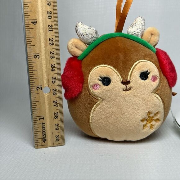 NWT Squishmallows Ornament Darla the Deer 4-Inch Plush WINTER Collection - Picture 2 of 5